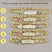 Personalized Name Bracelet for Newborn CZ Customizations
