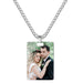 Picure Pendent Necklace Rectangle Shape Pendent Charm