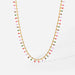 Rainbow Drops Necklace Multicolor Station 18k Gold plated -Gift for her -wedding gift