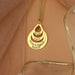 Gold Personalized Teardrop Name Necklace in 18K Gold Vermeil – Custom Gift