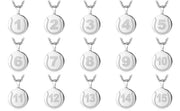 Engraving Baseball Number Necklaces Pendant-Custom Baseball Necklace-Sairahaz Jewelers