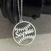 Custom Name Necklace Men Stainless Steel Personalize Baseball Nameplate Pendant Choker Male Sports Leisure Jewelry Gifts-Sairahaz Jewelers