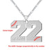 Baseball Number Engraved Necklace-Custom Baseball Necklace-Sairahaz Jewelers