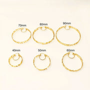 DODOAI 40mm-90mm Hoop Name Earrings Customize Name Earrings Hoop Stainless Steel Customized Personalized Jewelry with Gift Box-Sairahaz Jewelers