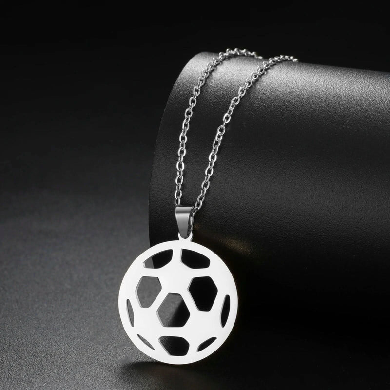 Volleyball Necklace for Women Men Boy Child Soccer Basketball Rugby Baseball Personalized Custom Name Stainless Steel Jewelry-Custom Name Necklace-Sairahaz Jewelers