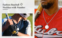 Engraving Baseball Number Necklaces Pendant-Custom Baseball Necklace-Sairahaz Jewelers