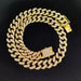 13mm Hip Hop Iced Out Diamond Cuban Chain