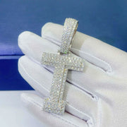 Moissanite Sterling Silver Letter Pendant-Custom Name Necklace-Sairahaz Jewelers