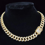 13mm Hip Hop Iced Out Diamond Cuban Chain-Cubin Chains-Sairahaz Jewelers