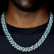 14mm Iced Out Hip Hop Cuban Link Chain-Cubin Chains-Sairahaz Jewelers