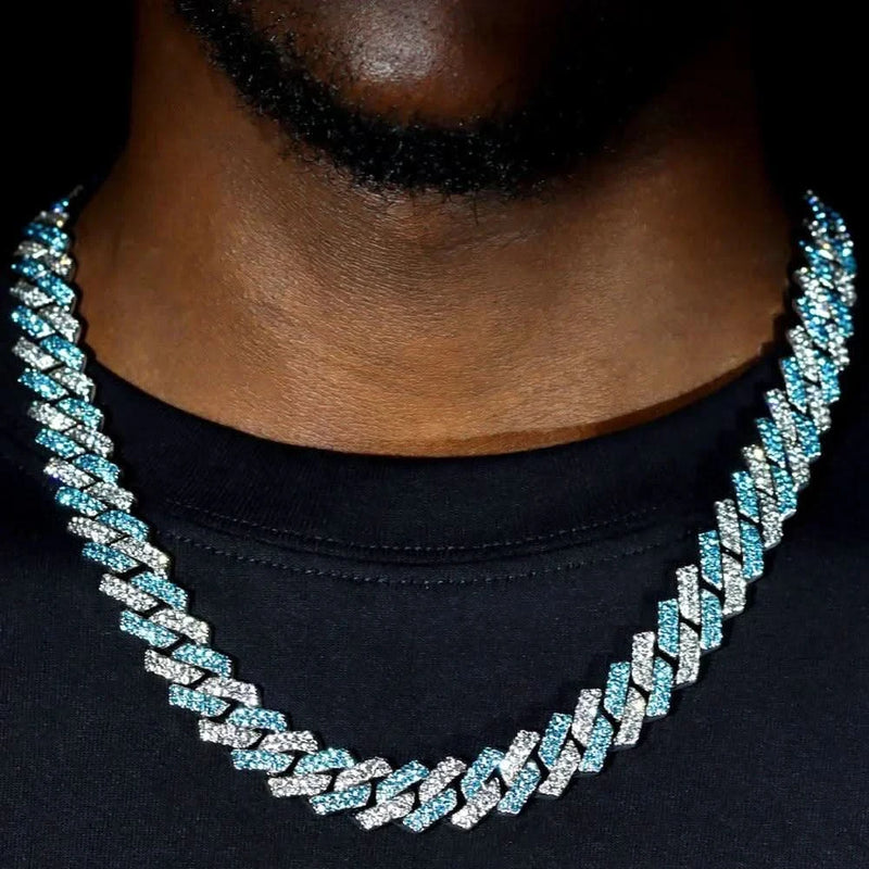 14mm Iced Out Hip Hop Cuban Link Chain-Cubin Chains-Sairahaz Jewelers