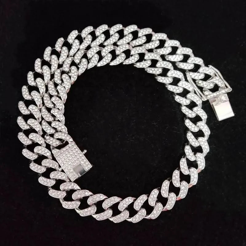 13mm Hip Hop Iced Out Diamond Cuban Chain-Cubin Chains-Sairahaz Jewelers