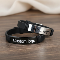 Silicone Name Bracelets - Custom Name ID Bracelet - view 1