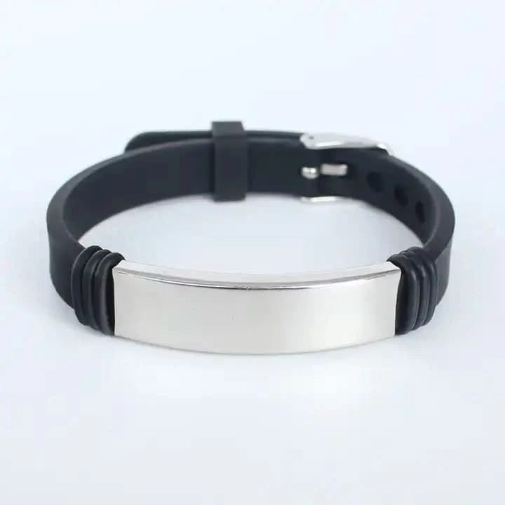 Silicone Name Bracelets for - Custom Name or Logo-Custom Name Bracelet-Sairahaz Jewelers