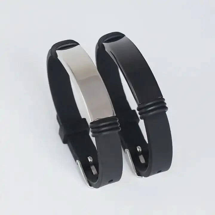 Silicone Name Bracelets for - Custom Name or Logo-Custom Name Bracelet-Sairahaz Jewelers