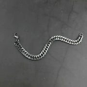 Miami Cuban Chain Bracelet, 9 mm Men and Women Stainless Steel-Bracelet-Sairahaz Jewelers