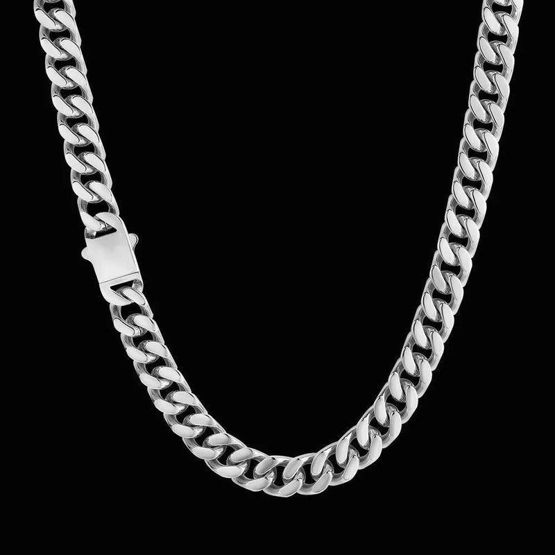 Miami Cuban Curb Chain Necklace 18K Gold Plated