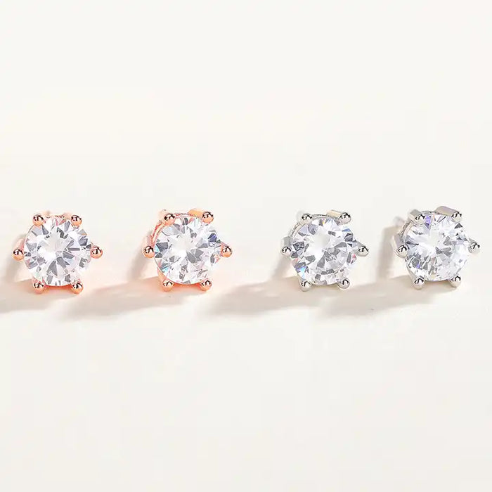 Sterling Silver CZ Stud Earrings: Timeless Elegance and Sparkle in Cubic Zirconia Jewelry