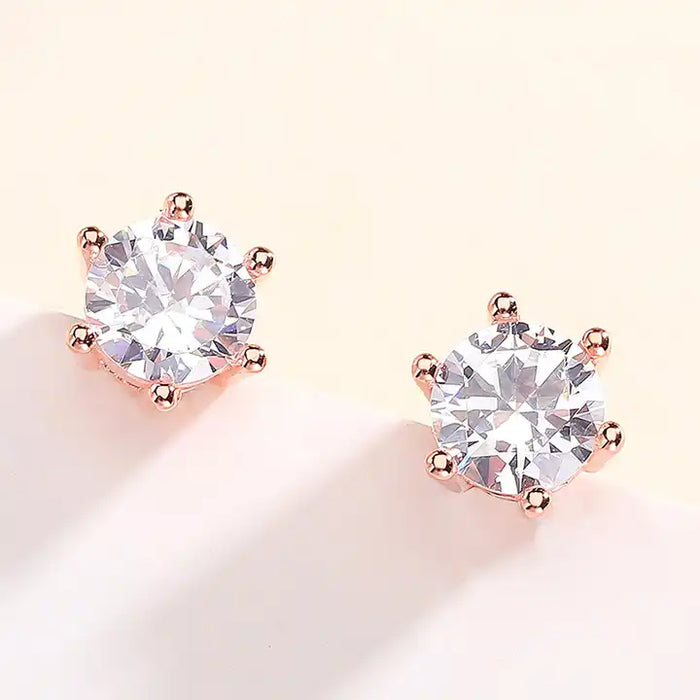 Sterling Silver CZ Stud Earrings: Timeless Elegance and Sparkle in Cubic Zirconia Jewelry