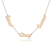 Multi Names Necklace Woman-Custom Name Necklace-Sairahaz Jewelers