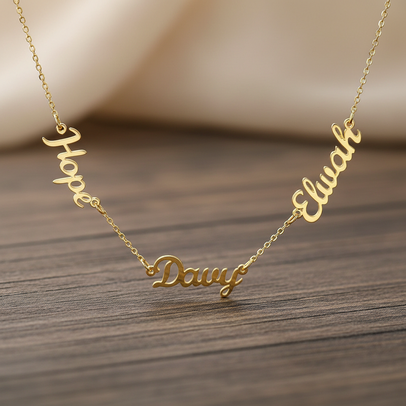 Multi Names Necklace Woman