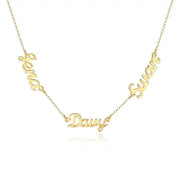 Multi Names Necklace Woman-Custom Name Necklace-Sairahaz Jewelers