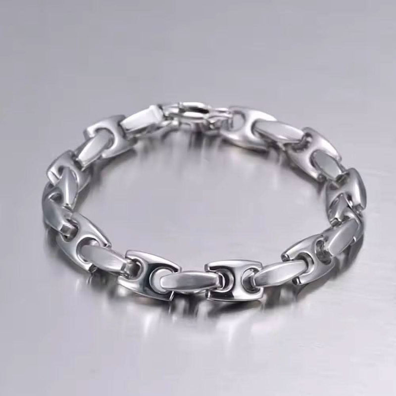 Heavy Biker Tungsten Carbide Bracelet-Bracelet-Sairahaz Jewelers