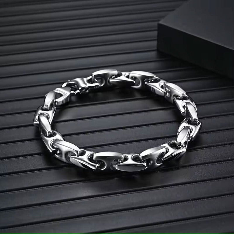 Heavy Biker Tungsten Carbide Bracelet-Bracelet-Sairahaz Jewelers