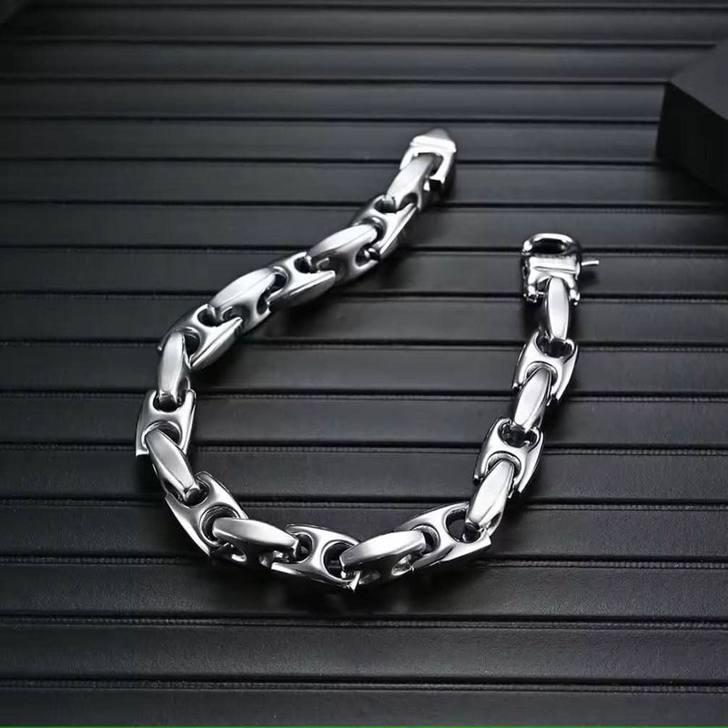 Heavy Biker Tungsten Carbide Bracelet-Bracelet-Sairahaz Jewelers