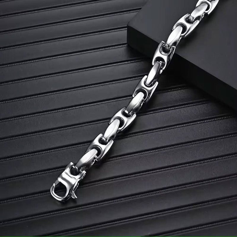 Heavy Biker Tungsten Carbide Bracelet-Bracelet-Sairahaz Jewelers