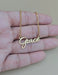 Stylish Scripture Name Necklace-Cursive Custom Name Necklace-Sairahaz Jewelers