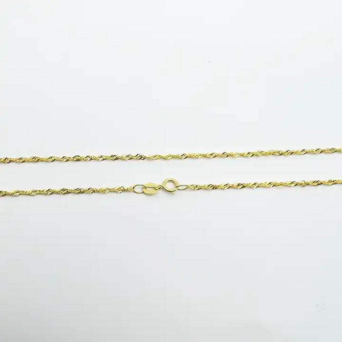 Wave Necklace Minimalist Chain for Women-chain-Sairahaz Jewelers