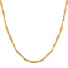 Gold Plated Wave Necklace - Stainless Steel Elegance for Women, Gift for her