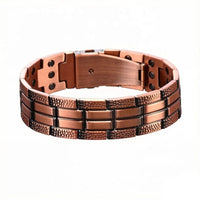Pulsera magnética para hombre – Pulsera de cobre de primera calidad, ajuste regulable