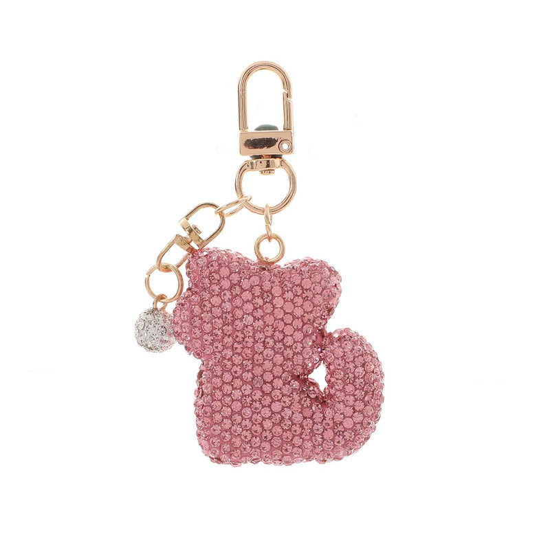 Crystal Rhinestone Bear Keychain