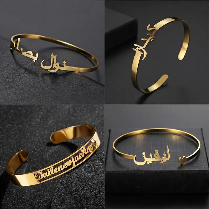 Arabic Name Bracelet-Custom Name Bracelet-Sairahaz Jewelers