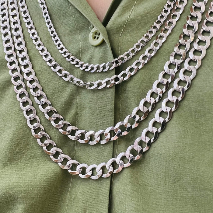 Cuban Curb Link Chain Necklace-chain-Sairahaz Jewelers