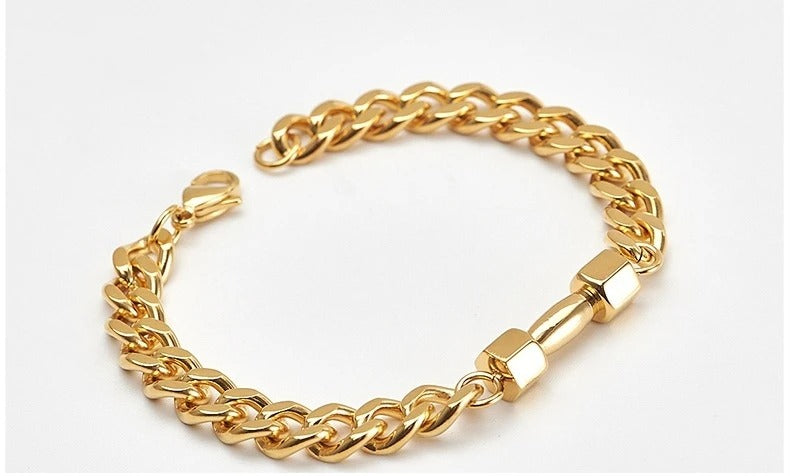 Pulsera de carburo de tungsteno plateado