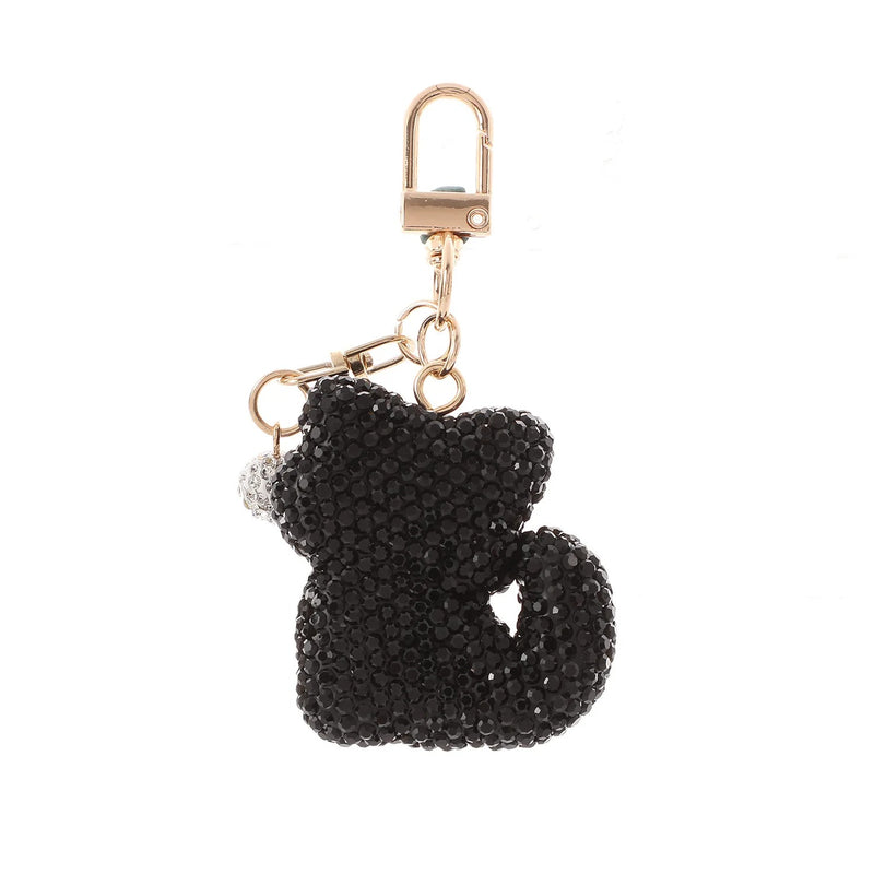 Crystal Rhinestone Bear Keychain