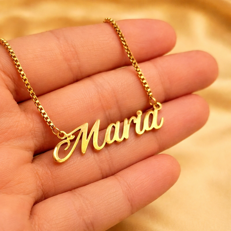 Modern Cursive Name Necklace