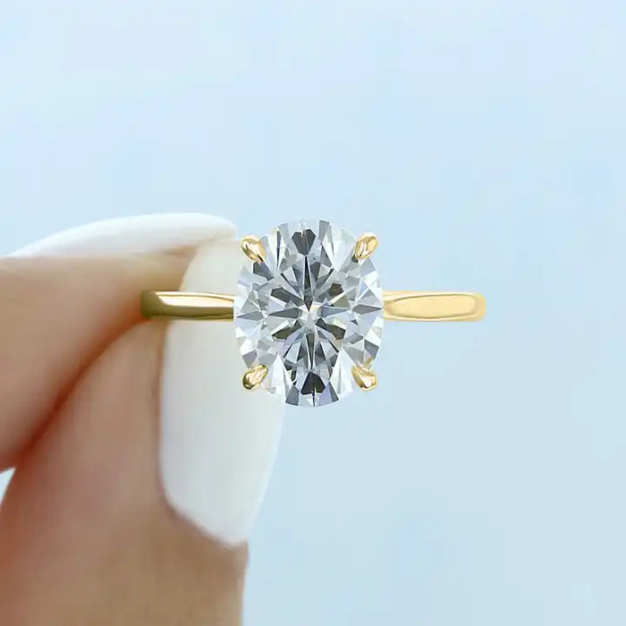 Moissanite Diamond Women Engagement Wedding Ring 925 Sterling Silver Jewelry