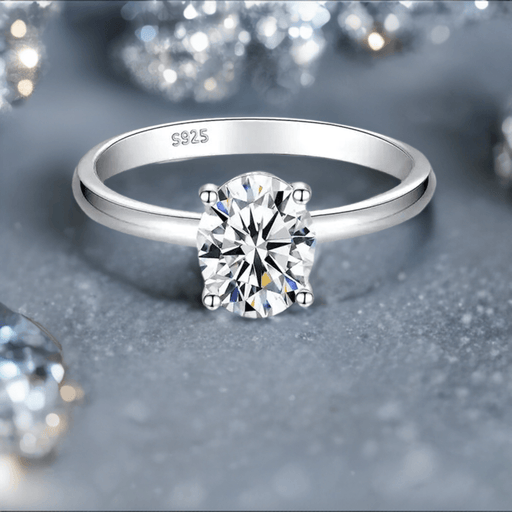 2 Carat Oval Engagement Wedding Ring-Rings-Sairahaz Jewelers
