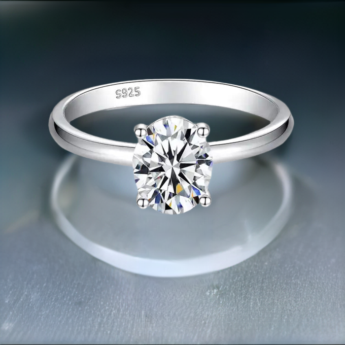 2 Carat Oval Engagement Wedding Ring