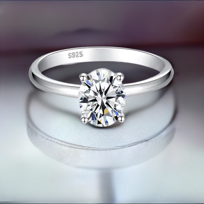 2 Carat Oval Engagement Wedding Ring