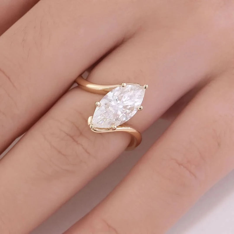 3 Carat Marquise Diamond Ring