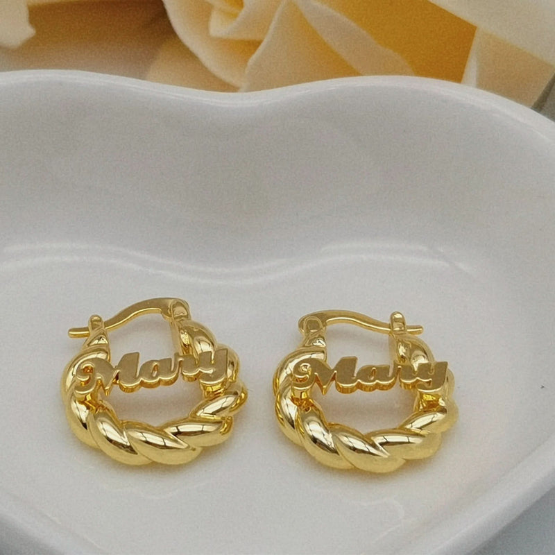 Baby Custom Name Earrings