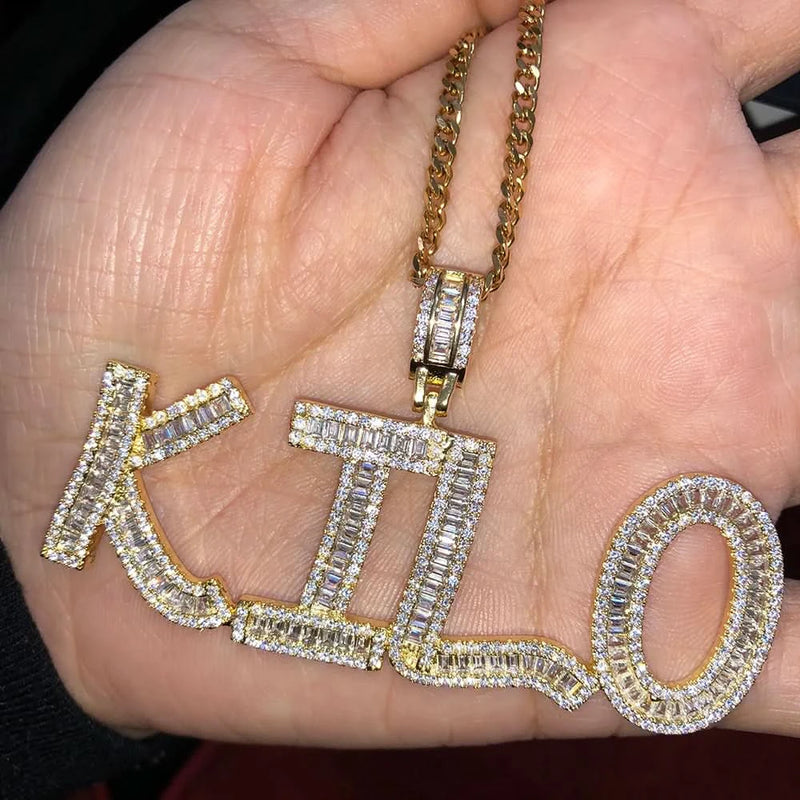 Hiphop Iced Out Letters Customized Name Necklace