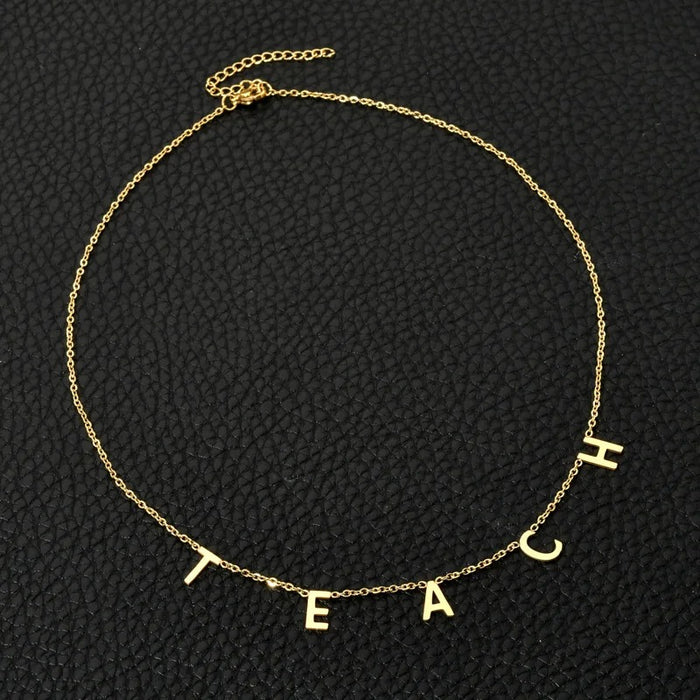 Personalized Name Necklace Presents for Teachers