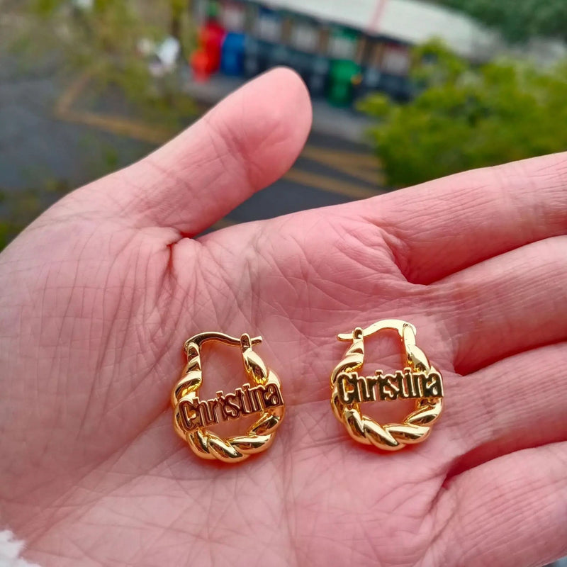 Baby Custom Name Earrings