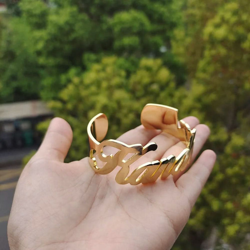 Bold Custom Name Bangle